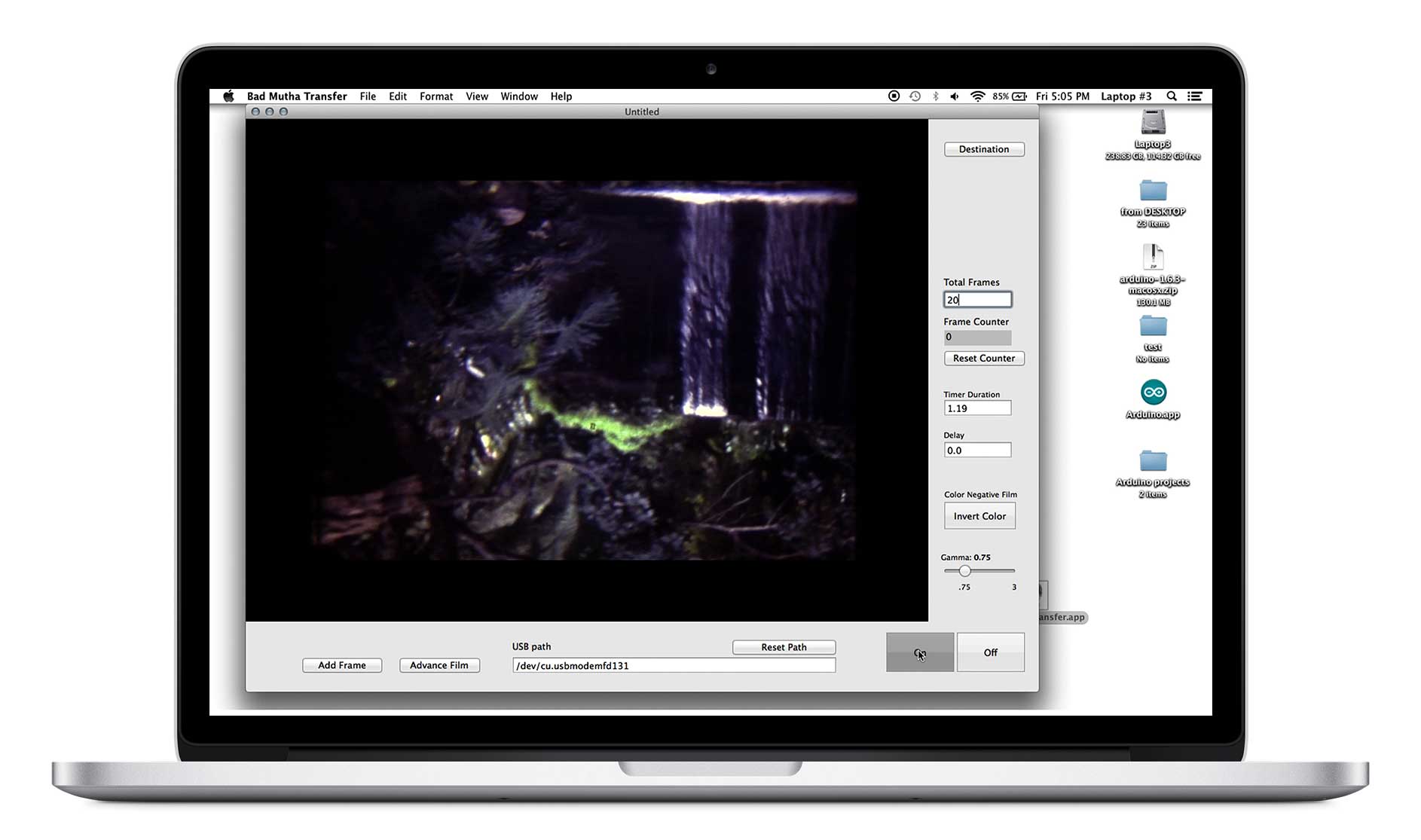 Laptop with video software