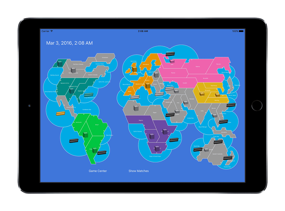 iPad with strategy game